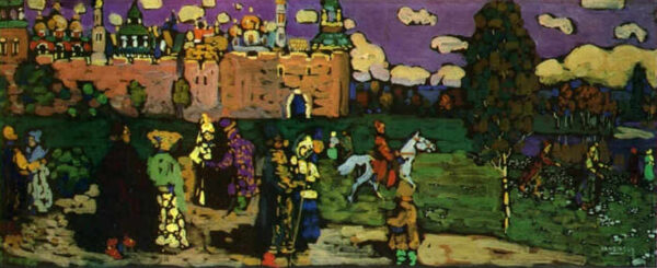 A Russian Scene by Wassily Kandinsky, hand-painted oil painting reproduction