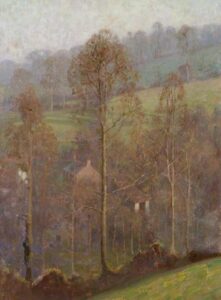 A Sheltered Farm by Benjamin Haughton, hand-painted oil painting reproduction
