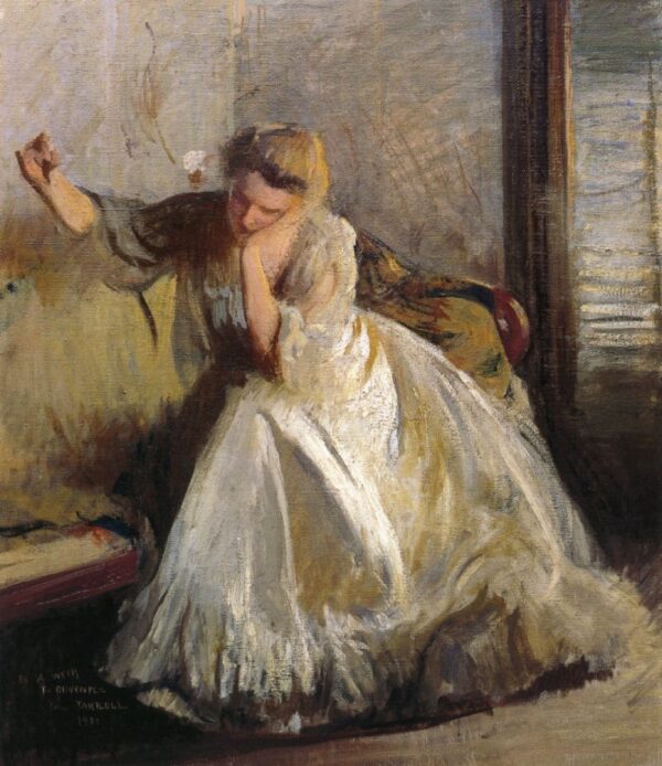 A Sketch by Edmund Tarbell, hand-painted oil painting reproduction