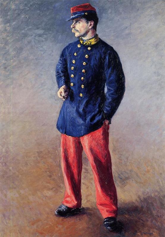 A Soldier by Gustave Caillebotte, hand-painted oil reproduction