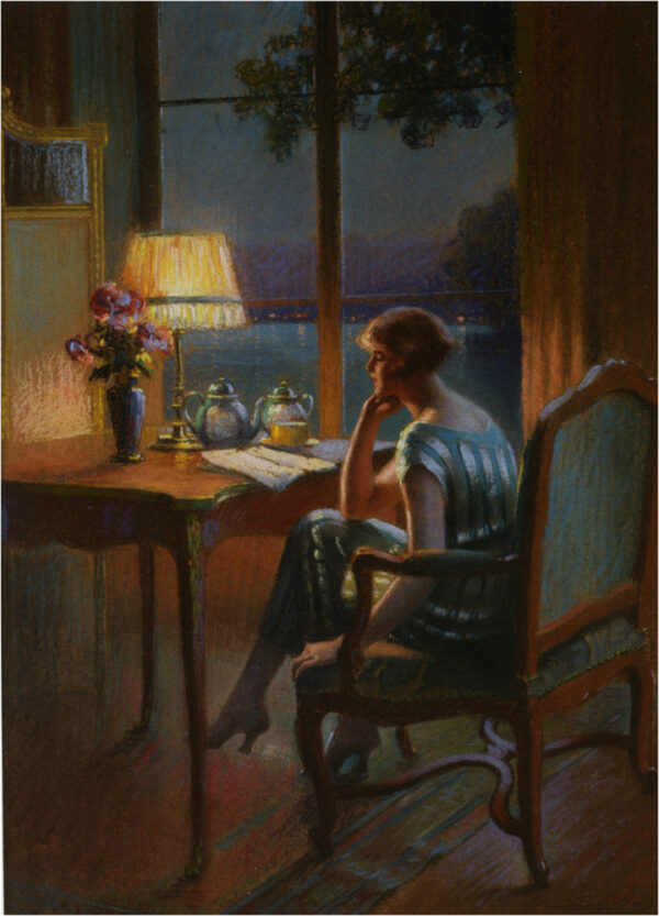 A Son Bureau by Delphin Enjolras, hand-painted oil painting reproduction