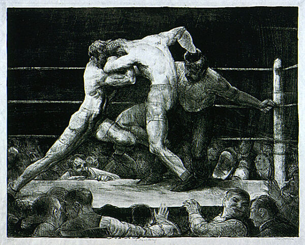 A Stag at Sharkey’s by George Bellows, hand-painted oil painting reproduction