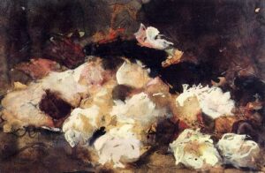 A Still Life With Roses by George Hendrik Breitner, hand-painted oil painting reproduction