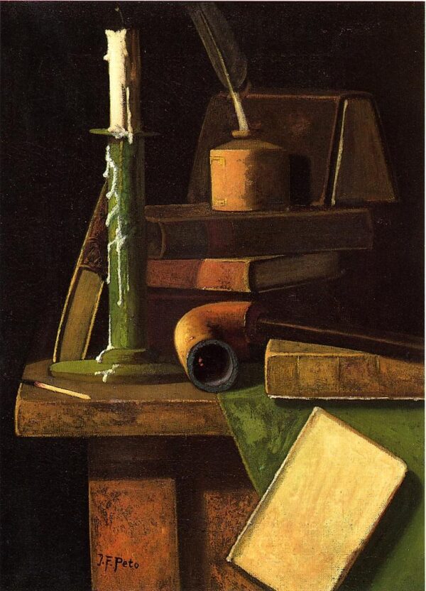 A Student’s Desk by John Frederick Peto, hand-painted oil painting reproduction