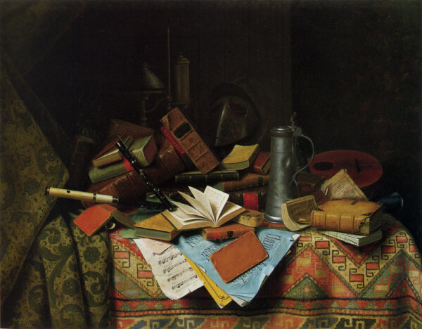 A Study Table by William Michael Harnett, hand-painted oil painting reproduction