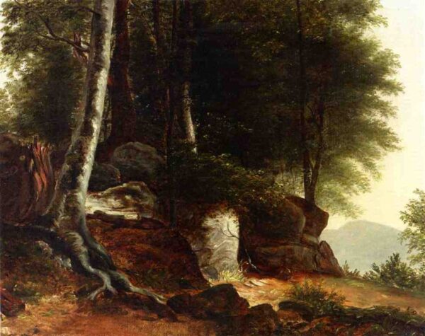 A Study from Nature by Asher B Durand, hand-painted oil painting reproduction