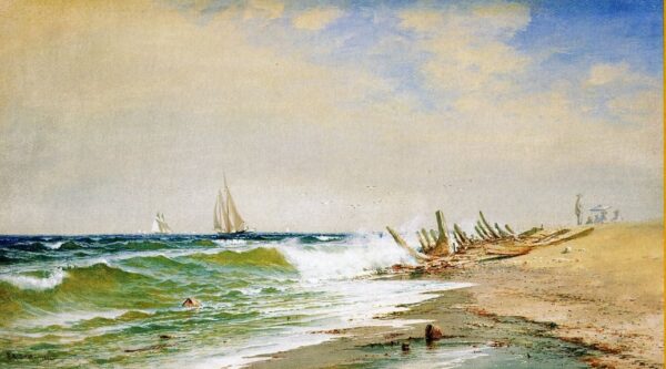 A Summer Day on the Coast by Francis Silva, hand-painted oil painting reproduction