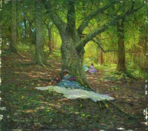 A Summer Shade by Benjamin Haughton, hand-painted oil painting reproduction