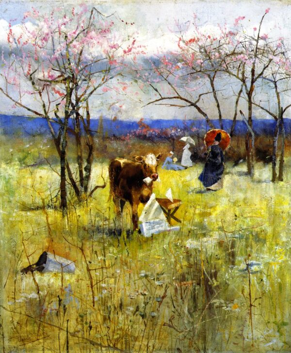 A Taste for Literature by Charles Conder, hand-painted oil painting reproduction