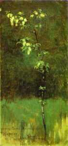 A Tree In Blossom by Mikhail Nesterov, hand-painted oil painting reproduction