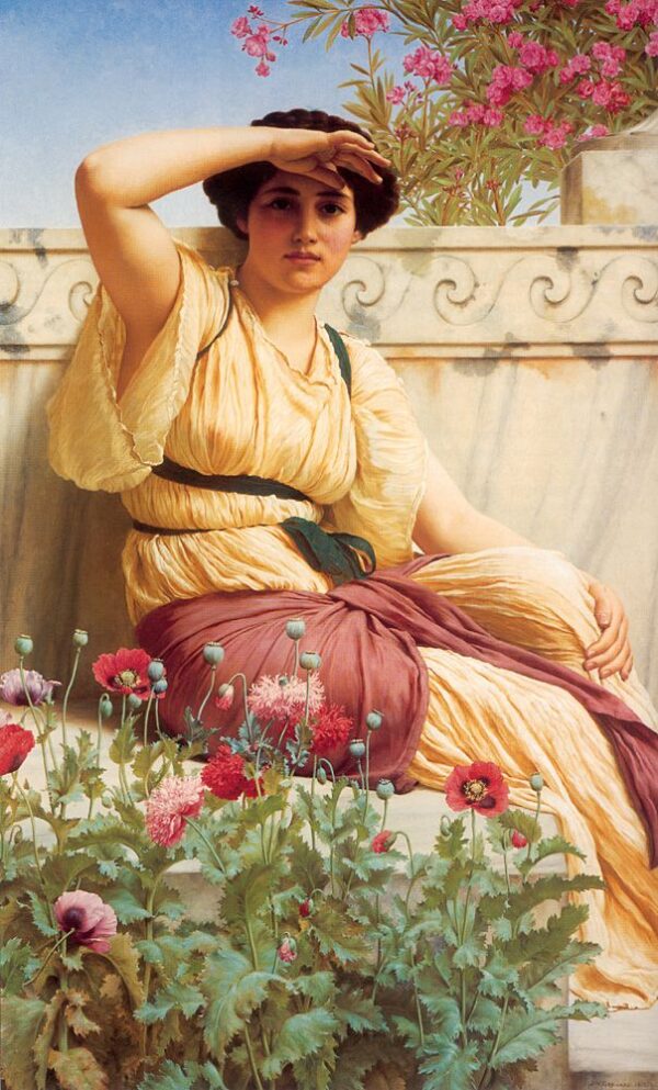 A Tryst by John William Godward, hand-painted oil painting reproduction