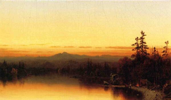 A Twilight in the Adirondacks by Sanford Robinson Gifford, hand-painted oil painting reproduction