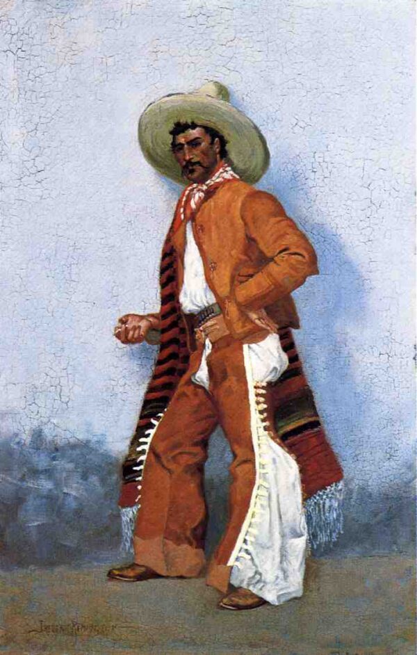 A Vaquero by Frederic Remington, hand-painted oil painting reproduction