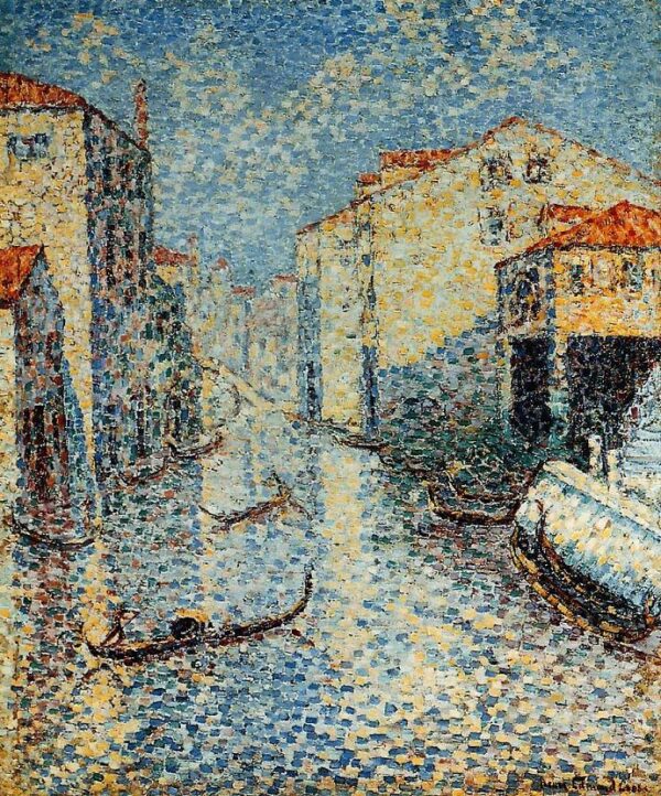 A Venetian Canal by Henri Edmond Cross, hand-painted oil painting reproduction