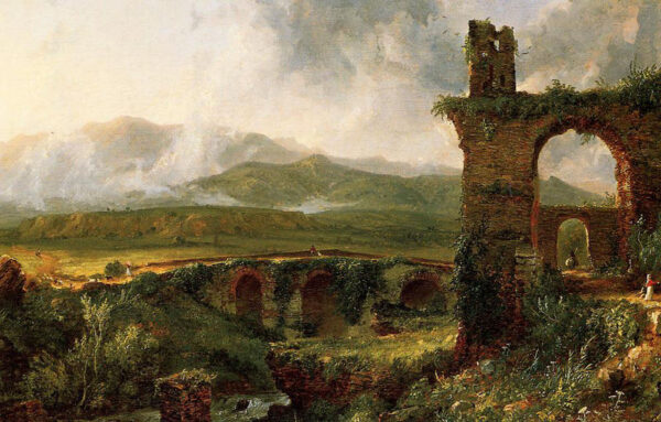 A View Near Tivoli by Thomas Cole, hand-painted oil painting reproduction