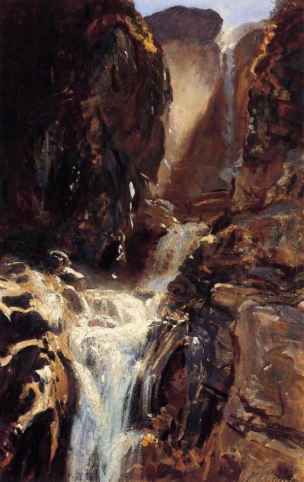 A Waterfall by John Singer Sargent, hand-painted oil painting reproduction