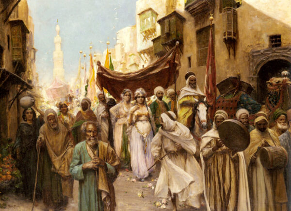 A Wedding Procession by Fabio Fabbi, hand-painted oil painting reproduction