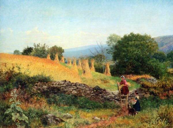 A Welsh Cornfield by Benjamin Williams Leader, hand-painted oil painting reproduction