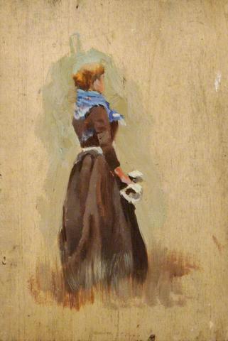A Woman by Benjamin Haughton, hand-painted oil reproduction