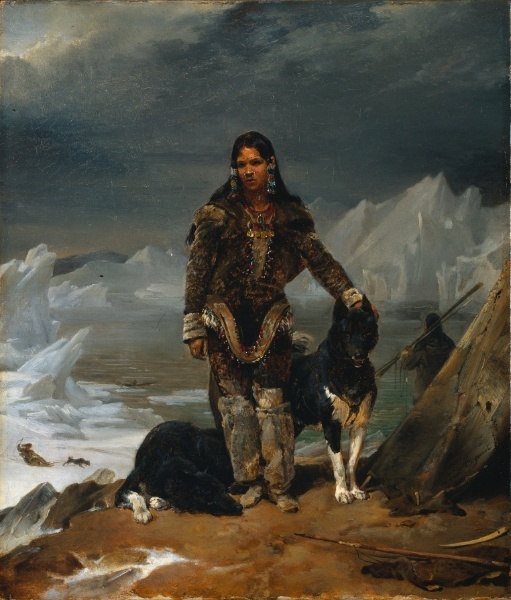 A Woman from the Land of Eskimos by Léon Cogniet, hand-painted oil reproduction