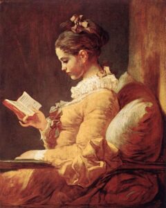 A Young Girl Reading by Jean-Honoré Fragonard