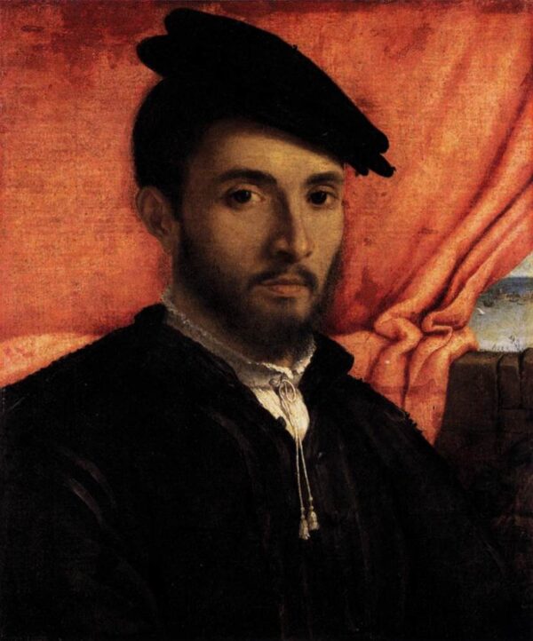 A Young Man by Lorenzo Lotto, hand-painted oil painting reproduction