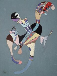 A floating figure by Wassily Kandinsky, hand-painted oil painting reproduction