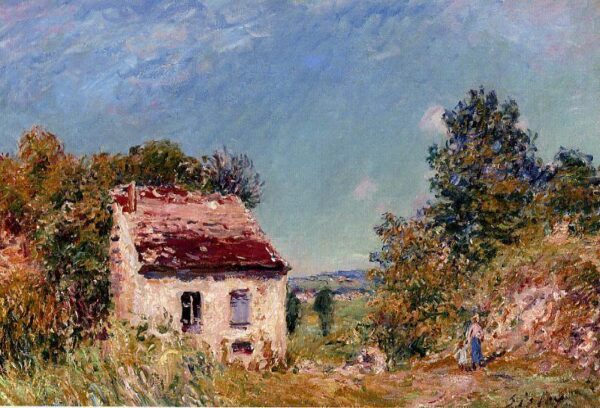 Abandoned House by Alfred Sisley, hand-painted oil painting reproduction