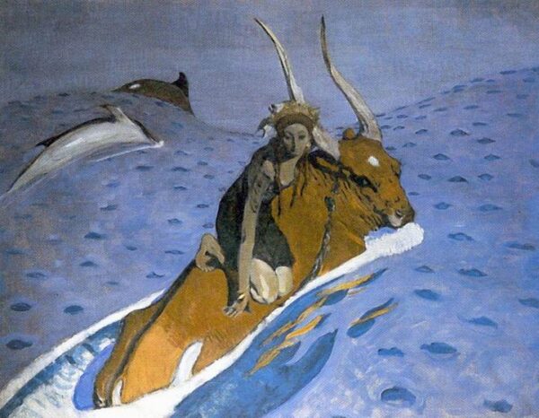 Abduction of Europe by Valentin Alexandrovich Serov, hand-painted oil painting reproduction