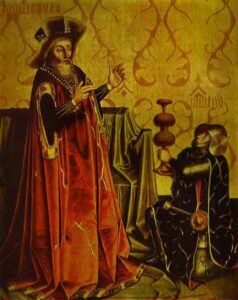 Abishai Kneeling Before David by Konrad Witz, hand-painted oil painting reproduction