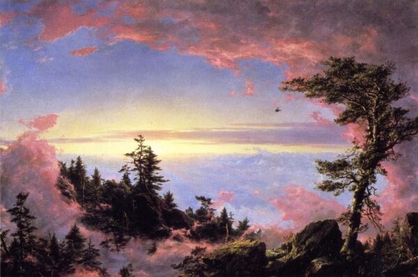 Above the Clouds at Sunrise by Frederic Edwin Church, hand-painted oil painting reproduction