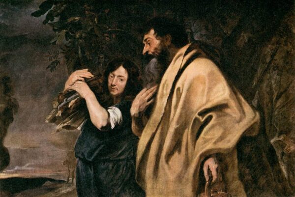 Abraham and Isaac by Sir Anthony van Dyck, hand-painted oil painting reproduction