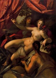 Allegory of Peace, Art and Abundance by Hans von Aachen, hand-painted oil painting reproduction
