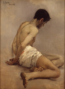Academic Study from Life by Joaquin Sorolla y Bastida, hand-painted oil painting reproduction