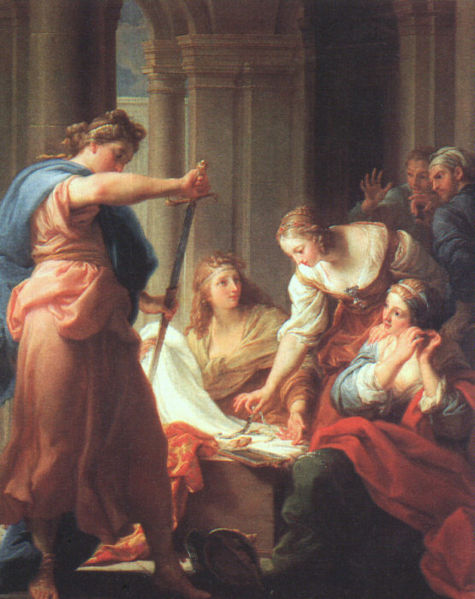 Achilles at the Court of Lycomedes by Pompeo Batoni, hand-painted oil reproduction