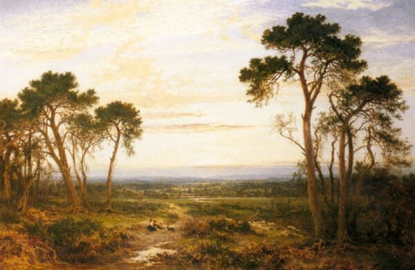 Across The Heath by Benjamin Williams Leader, hand-painted oil painting reproduction