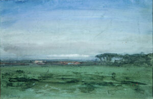 Across the Campagna by George Inness, hand-painted oil painting reproduction