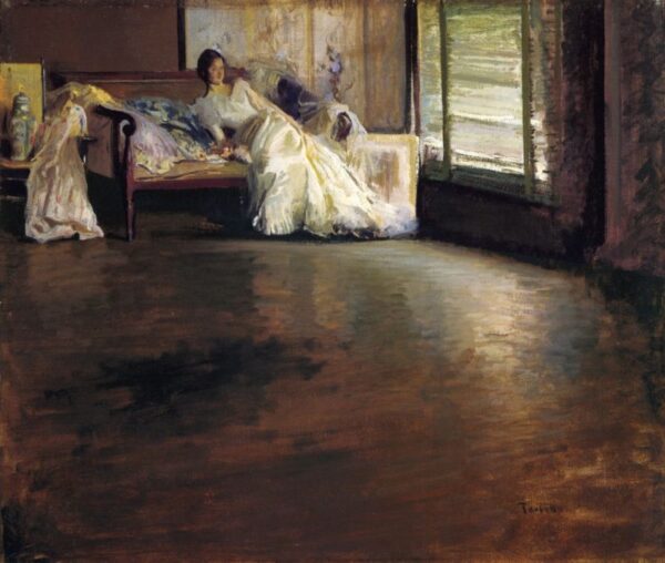 Across the Room by Edmund Tarbell, hand-painted oil painting reproduction