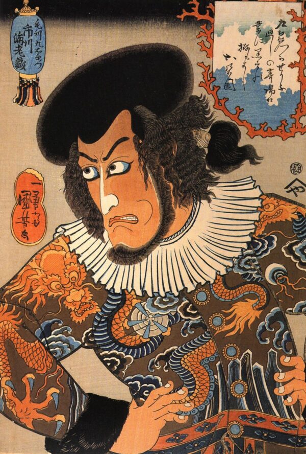 Actor N15 by Utagawa Kuniyoshi, hand-painted oil painting reproduction