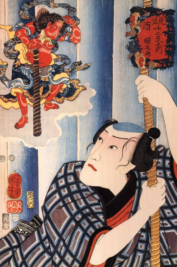Actor V by Utagawa Kuniyoshi, hand-painted oil painting reproduction