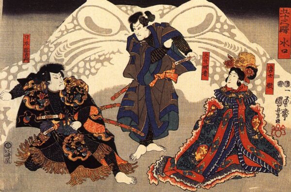 Actors N (3) by Utagawa Kuniyoshi, hand-painted oil painting reproduction