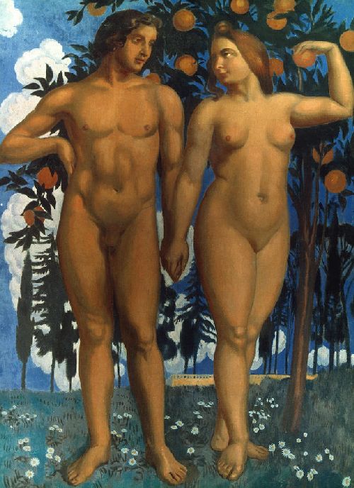 Adam and Eve by Maurice Denis, hand-painted oil reproduction