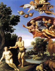 Adam and Eve by Domenichino, hand-painted oil painting reproduction