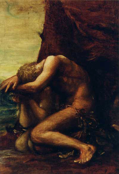 Adam and Eve by George Frederic Watts, hand-painted oil reproduction