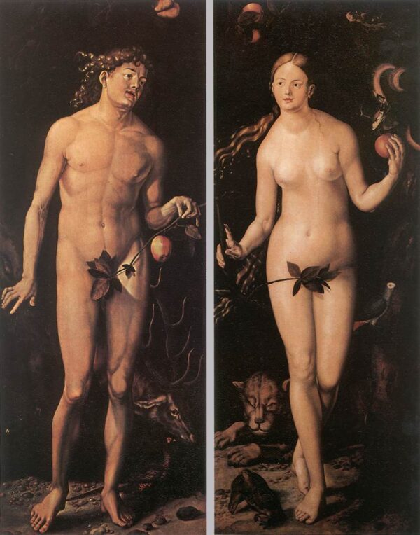 Adam and Eve by Hans Baldung Grien, hand-painted oil painting reproduction
