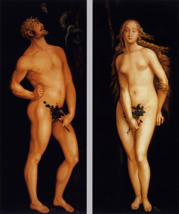 Adam and Eve b by Hans Baldung Grien, hand-painted oil painting reproduction