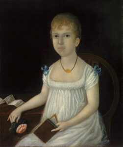 Adelina Morton by Joshua Johnson, hand-painted oil painting reproduction