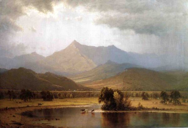 A Passing Storm in the Adirondacks by Sanford Robinson Gifford, hand-painted oil painting reproduction