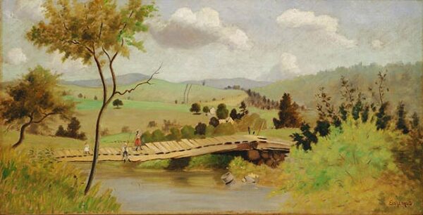 Adirondacks by Louis M Eilshemius, hand-painted oil painting reproduction