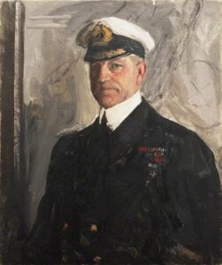Admiral Sir James Startin by John Lavery, hand-painted oil painting reproduction